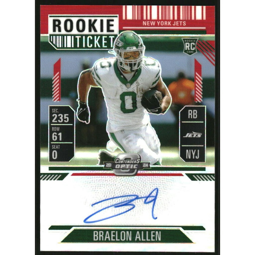 2024 Panini Contenders Optic Braelon Allen Autograph Card: $36 2024 Panini Contenders Optic Braelon Allen Autograph Card: $36