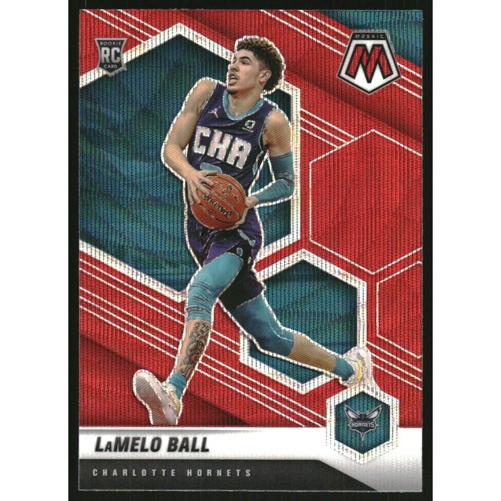 2020-21 Panini Mosaic LaMelo Ball Red Wave Card #202: $36 2020-21 Panini Mosaic LaMelo Ball Red Wave Card #202: $36