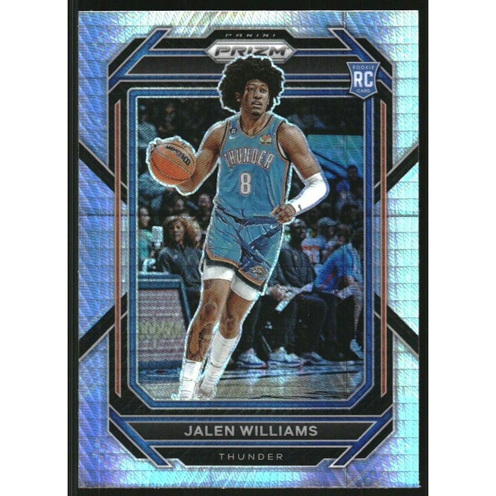 2022-23 Panini Prizm Hyper Jalen Williams Rookie Card: $30 2022-23 Panini Prizm Hyper Jalen Williams Rookie Card: $30