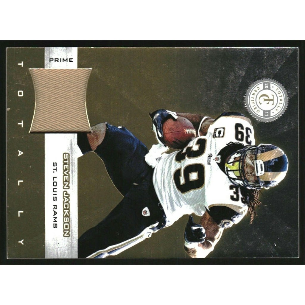 2011 Steven Jackson Totally Certified Gold Materials Prime Card: $10.80 2011 Steven Jackson Totally Certified Gold Materials Prime Card: $10.80