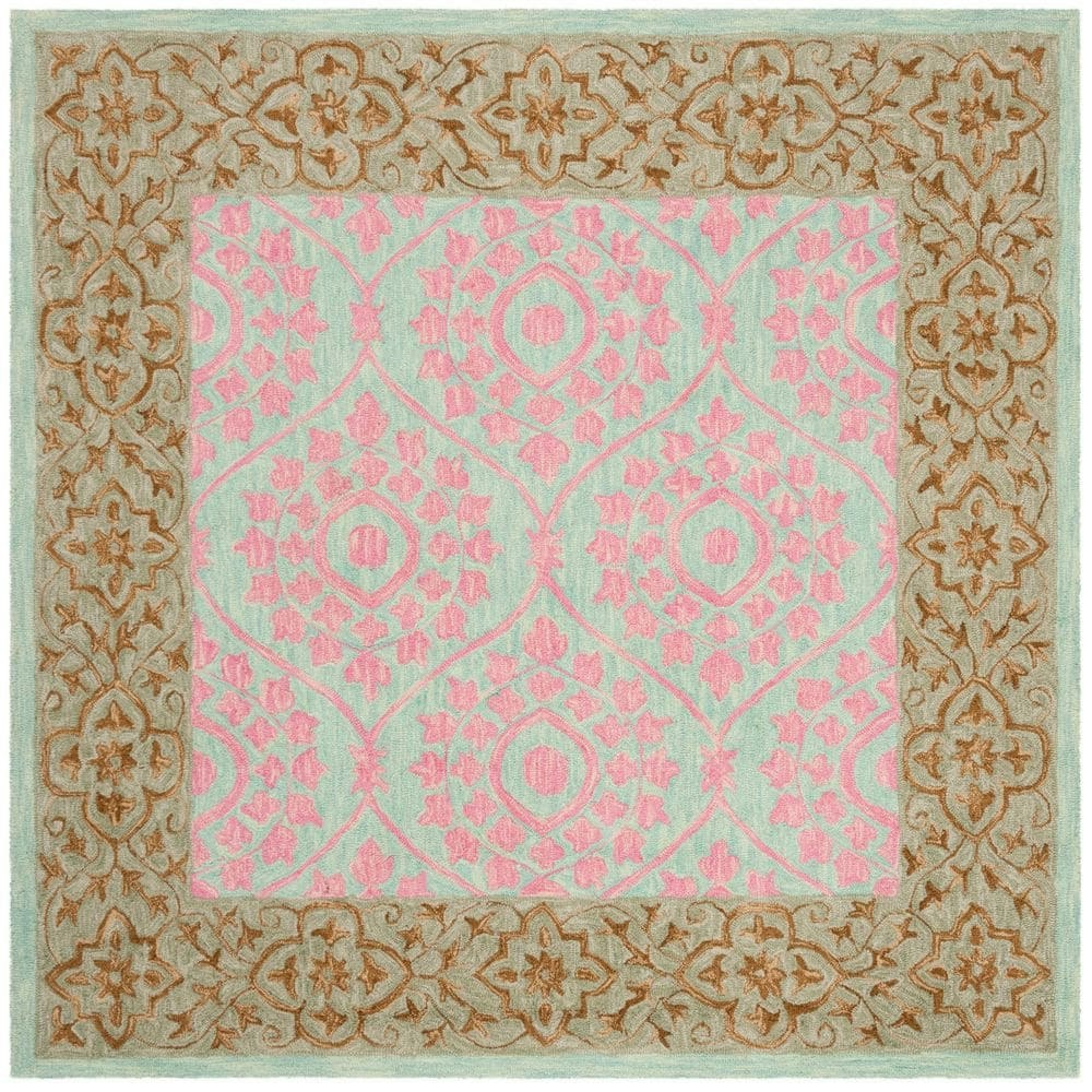 Suzani 5x5-Foot Ornate Trellis Floral Area Rug: $181.16 Suzani 5x5-Foot Ornate Trellis Floral Area Rug: $181.16