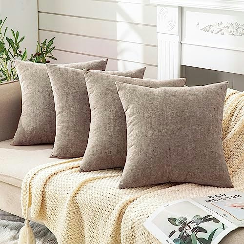 Gawamay 18"x18" Chenille Throw Pillow Covers 4-Pack: $22.39 Gawamay 18"x18" Chenille Throw Pillow Covers 4-Pack: $22.39
