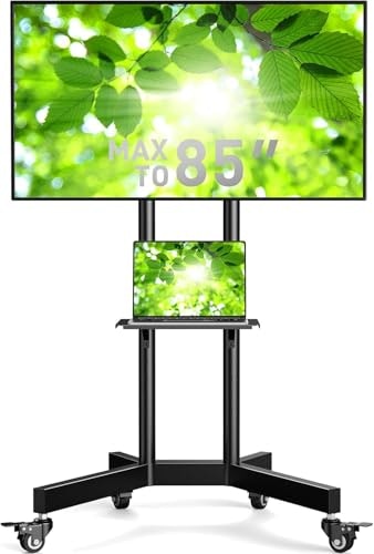 Perlegear Mobile TV Stand for 32-85 Inch Screens: $98.98 Perlegear Mobile TV Stand for 32-85 Inch Screens: $98.98