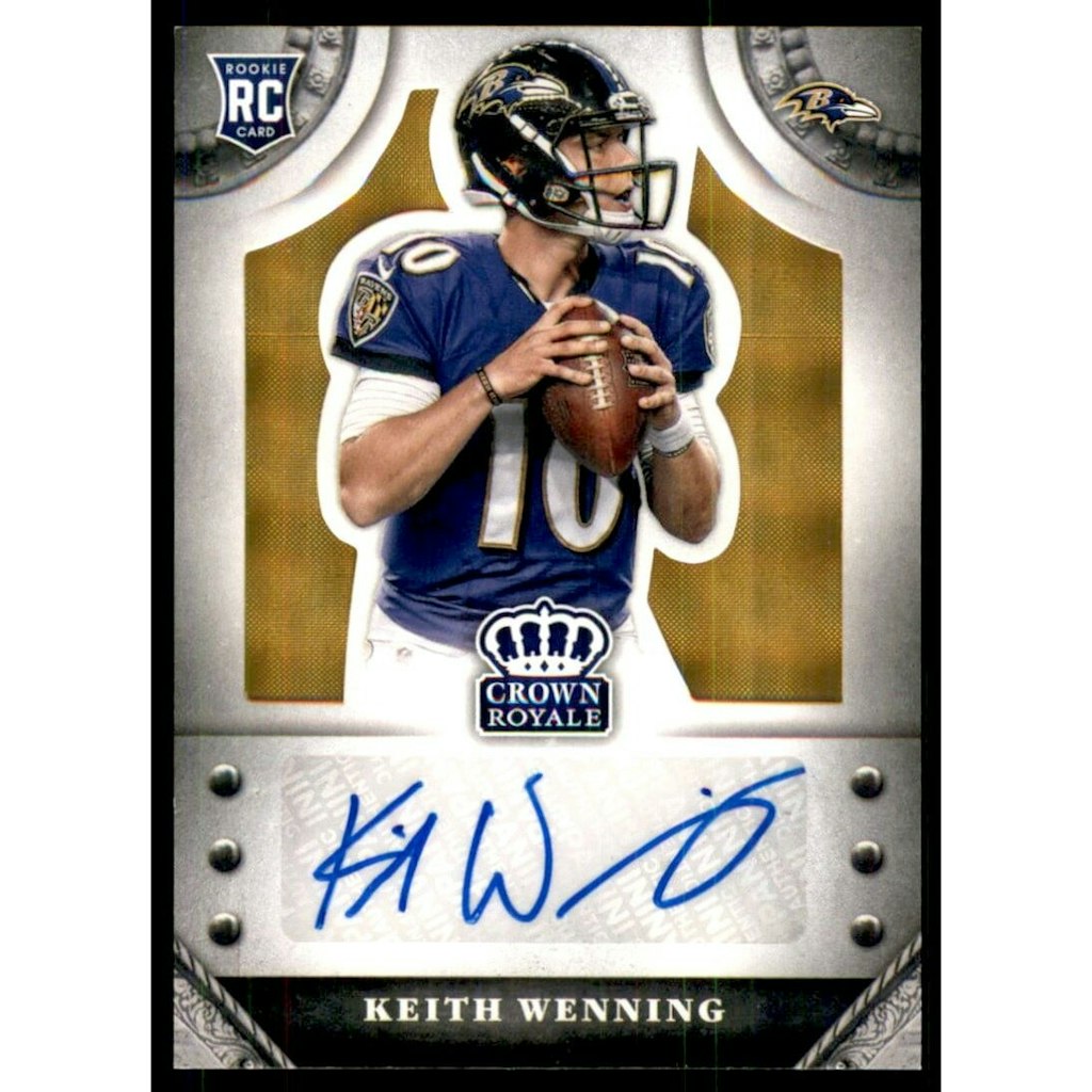 2014 Crown Royale Keith Wenning Rookie Signatures Gold Plaid Card /25: $13.50 2014 Crown Royale Keith Wenning Rookie Signatures Gold Plaid Card /25: $13.50
