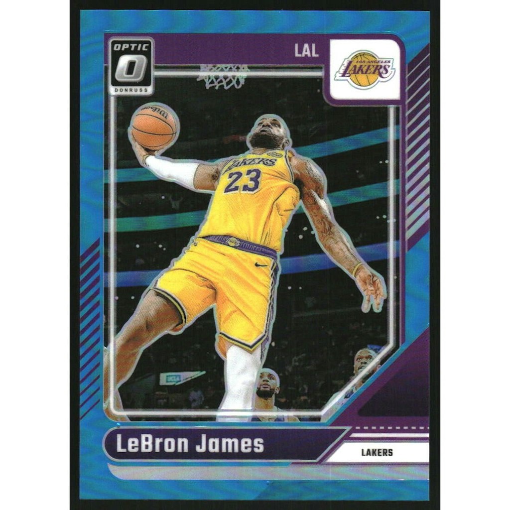 2024-25 Donruss Optic Aqua LeBron James Trading Card: $20 2024-25 Donruss Optic Aqua LeBron James Trading Card: $20