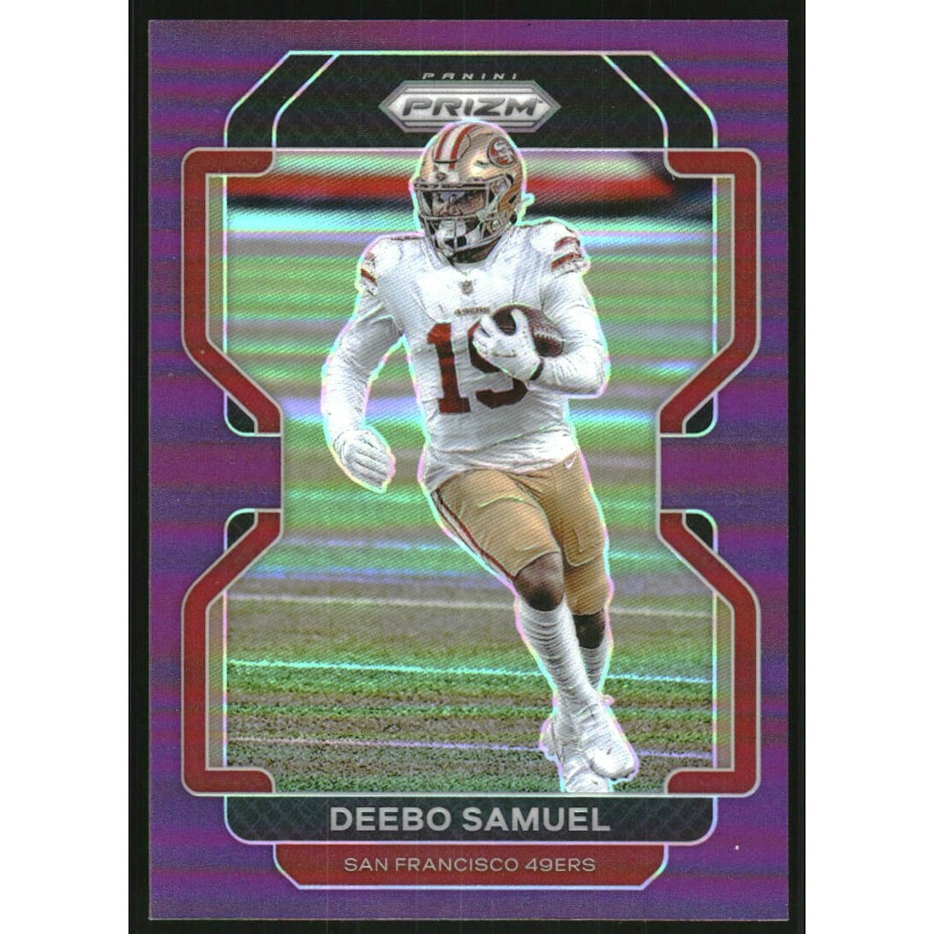 2021 Panini Prizm Deebo Samuel Purple Prizm Card: $10.80 2021 Panini Prizm Deebo Samuel Purple Prizm Card: $10.80
