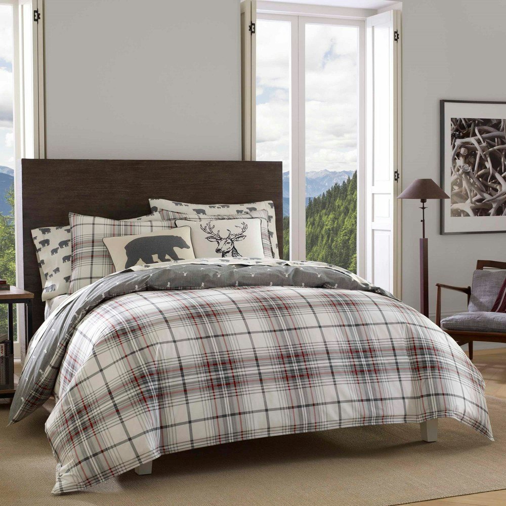 Eddie Bauer Adler Plaid Full/Queen 3-Piece Reversible Comforter Set: $111.99
