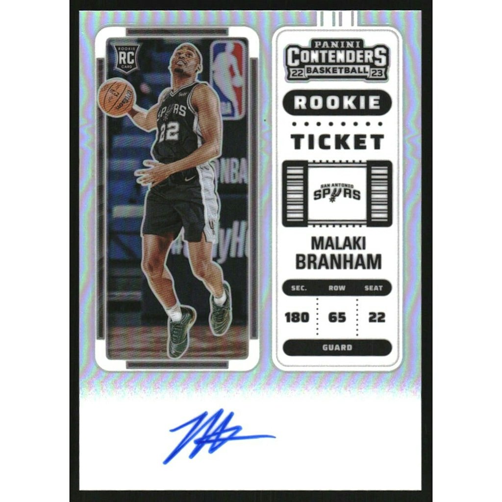 2022-23 Panini Contenders Premium Malaki Branham #125 Trading Card: $22.50 2022-23 Panini Contenders Premium Malaki Branham #125 Trading Card: $22.50