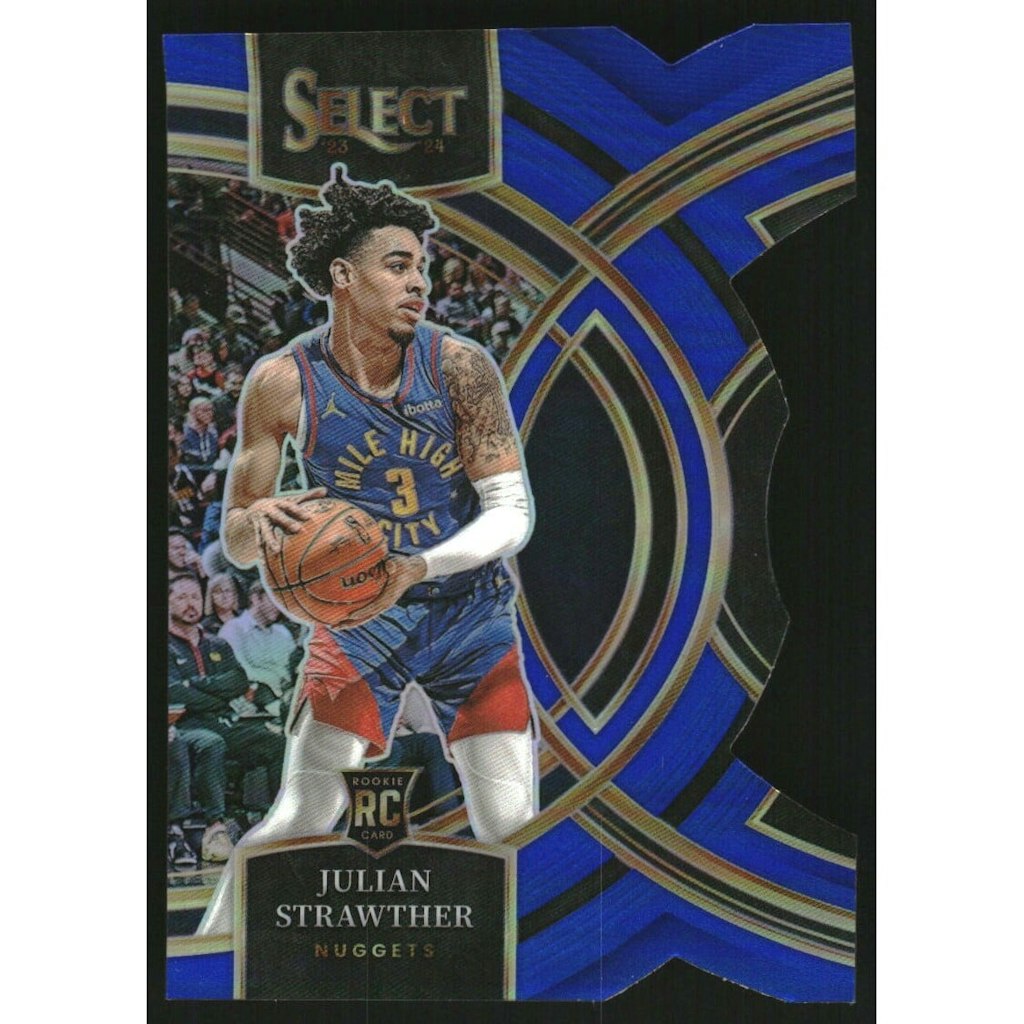2023-24 Select Prizms Blue Die-Cut Julian Strawther #101 Card: $10.80 2023-24 Select Prizms Blue Die-Cut Julian Strawther #101 Card: $10.80