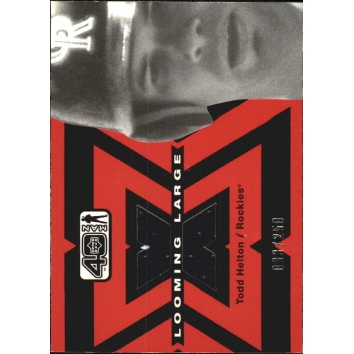 2002 Upper Deck Looming Large Todd Helton Jersey Card: $10.50 2002 Upper Deck Looming Large Todd Helton Jersey Card: $10.50