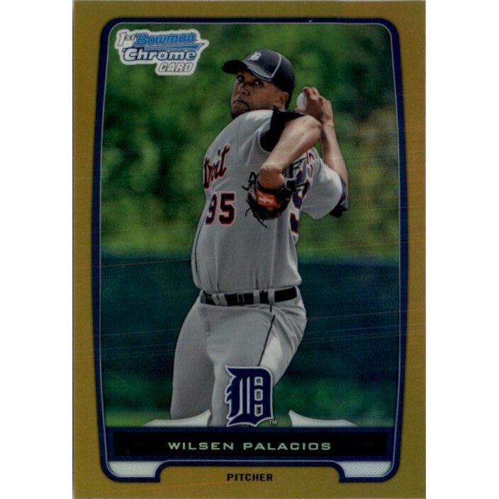 2012 Bowman Chrome Wilsen Palacios Gold Refractor Baseball Card: $12 2012 Bowman Chrome Wilsen Palacios Gold Refractor Baseball Card: $12