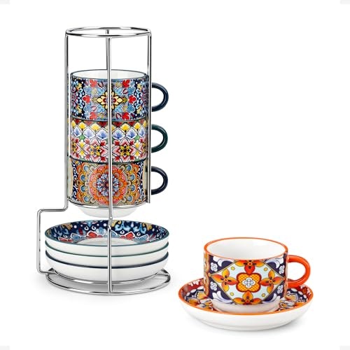 Vancasso 4-Ounce Bohemian Espresso Cup and Saucer 4-Pack: $33.14 Vancasso 4-Ounce Bohemian Espresso Cup and Saucer 4-Pack: $33.14