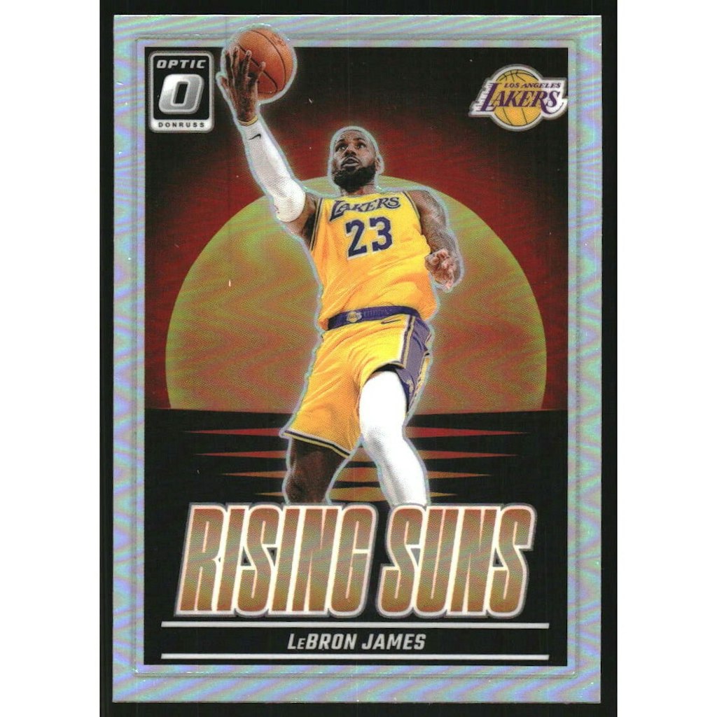 2024-25 Donruss Optic Rising Suns Holo LeBron James #2: $10.80 2024-25 Donruss Optic Rising Suns Holo LeBron James #2: $10.80