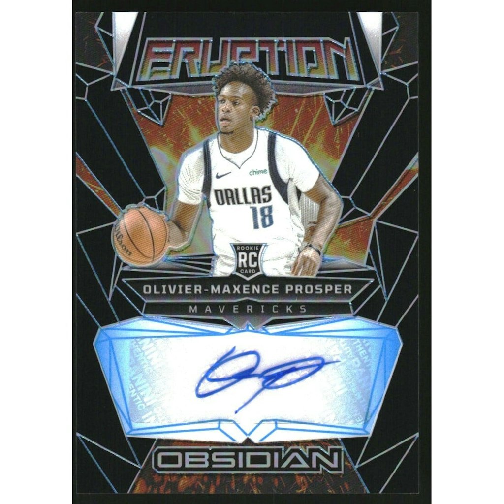 2023-24 Panini Obsidian Olivier-Maxence Prosper Rookie Eruption Autograph: $27 2023-24 Panini Obsidian Olivier-Maxence Prosper Rookie Eruption Autograph: $27