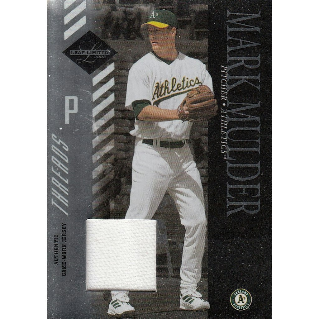 2003 Leaf Limited Threads Mark Mulder Trading Card #121 25-Count: $12