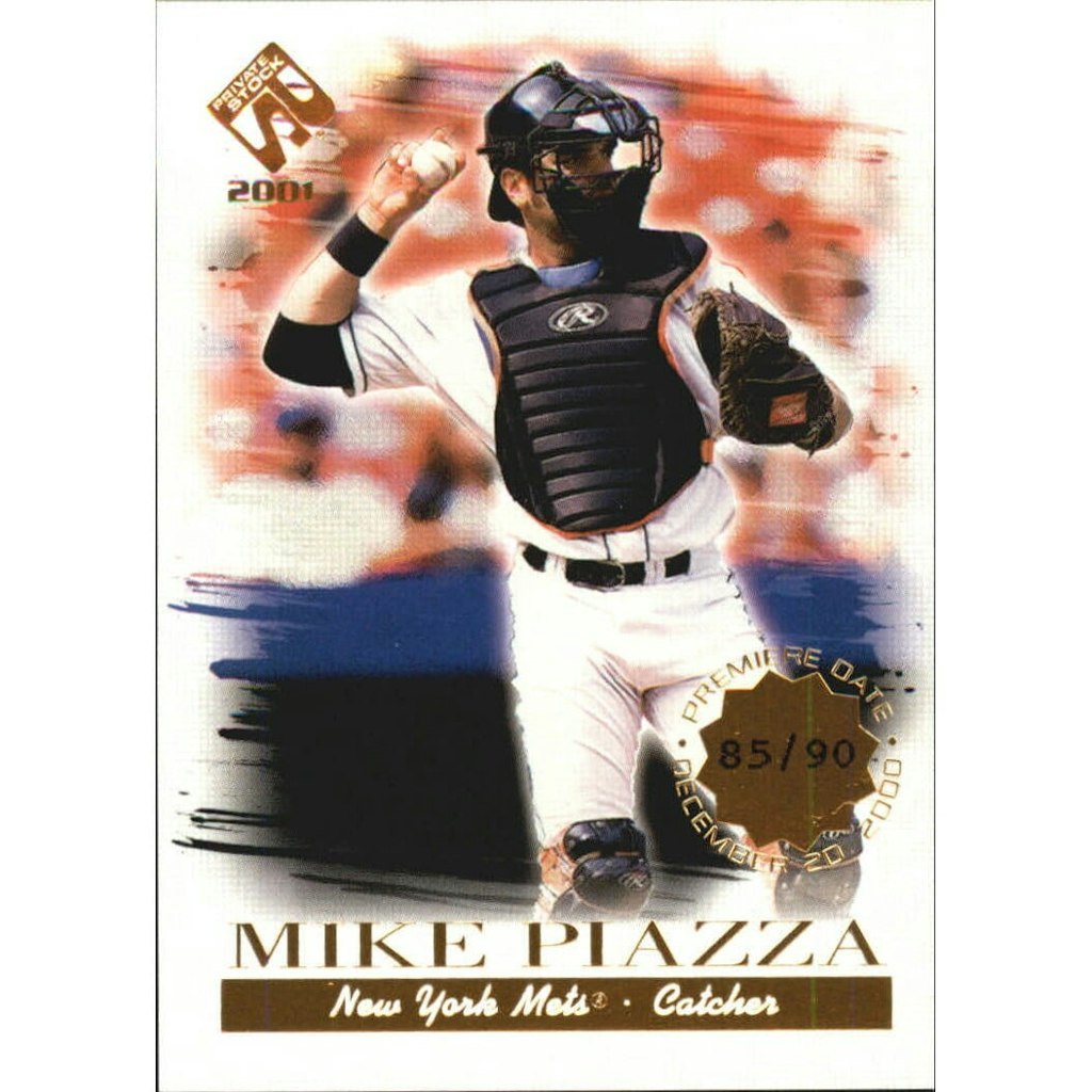 2001 Private Stock Premiere Date Mike Piazza Card #75: $20 2001 Private Stock Premiere Date Mike Piazza Card #75: $20