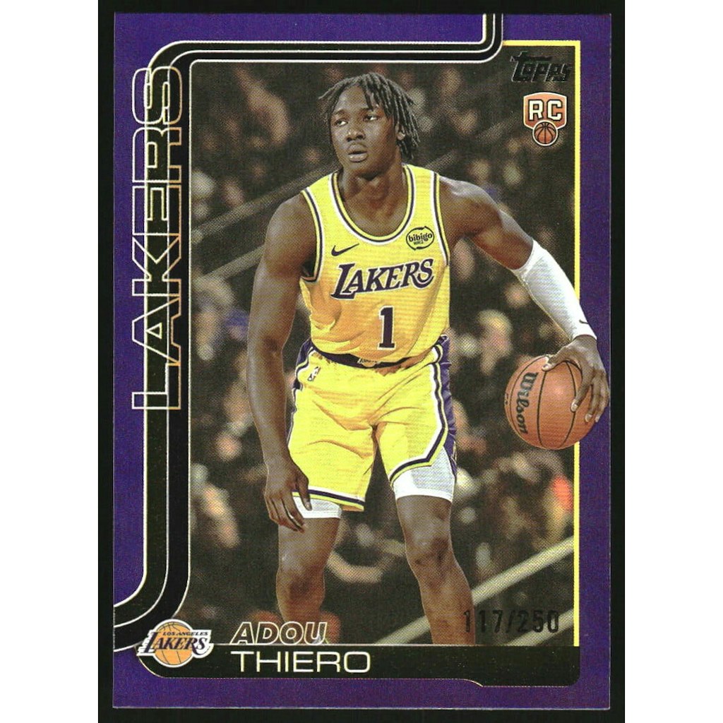 2025-26 Topps Purple Rainbow Adou Thiero Card: $10.80 2025-26 Topps Purple Rainbow Adou Thiero Card: $10.80
