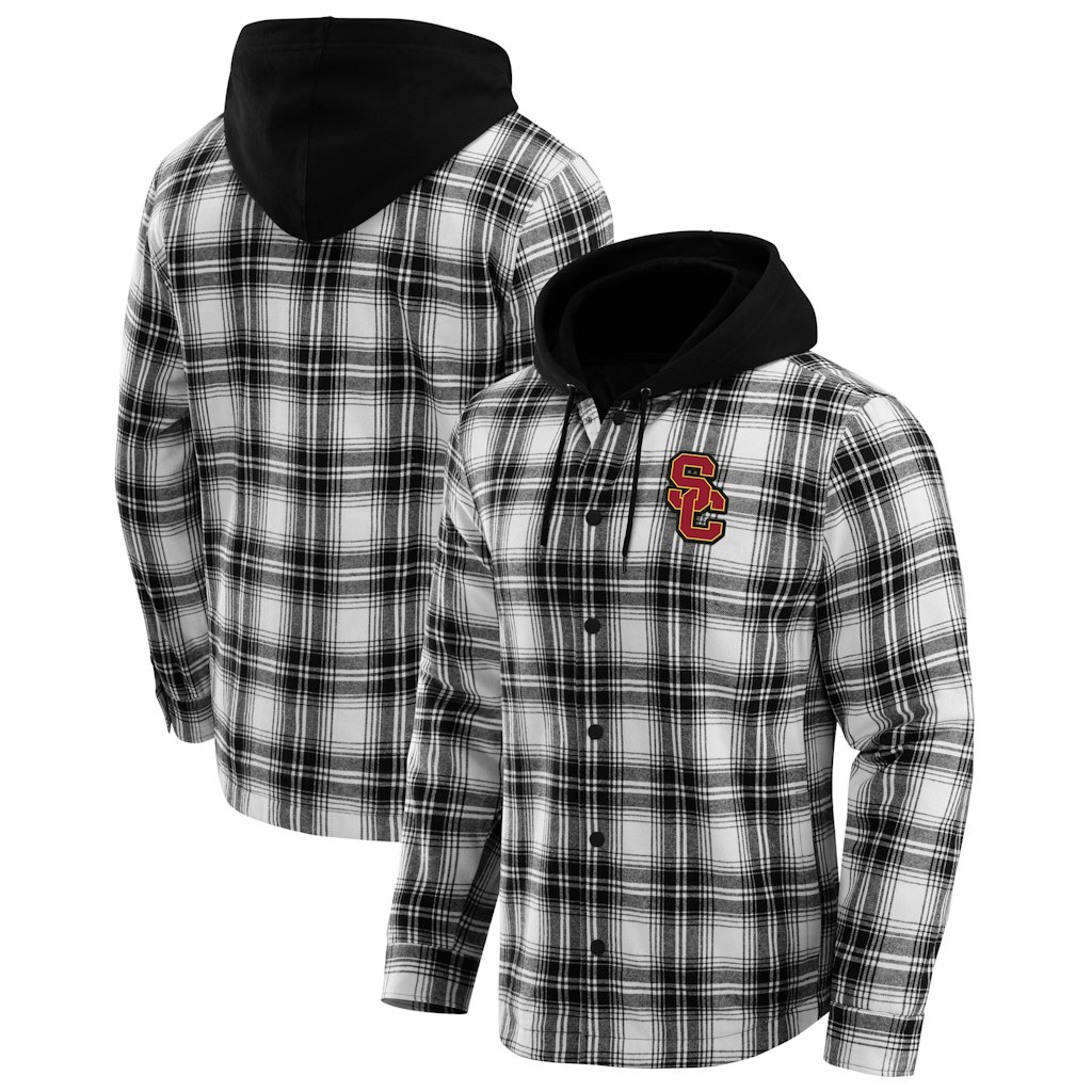Darius Rucker Collection by Fanatics USC Trojans Hooded Quilted Flannel Shacket: $69.99 Darius Rucker Collection by Fanatics USC Trojans Hooded Quilted Flannel Shacket: $69.99