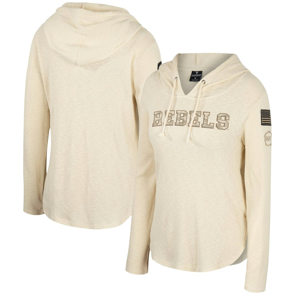 Women's Colosseum Ole Miss Rebels Military Appreciation Raglan Long Sleeve Hoodie: $35.99 Women's Colosseum Ole Miss Rebels Military Appreciation Raglan Long Sleeve Hoodie: $35.99