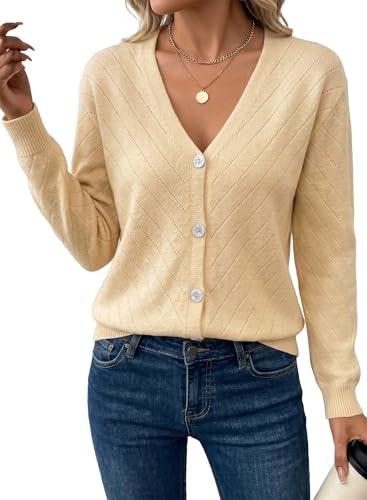 Evaless Women's Button-Up Knitted Cardigan Sweater: $23.98 Evaless Women's Button-Up Knitted Cardigan Sweater: $23.98