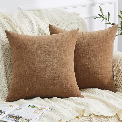 Gawamay 20"x20" Chenille Throw Pillow Covers 2-Pack: $15.29 Gawamay 20"x20" Chenille Throw Pillow Covers 2-Pack: $15.29