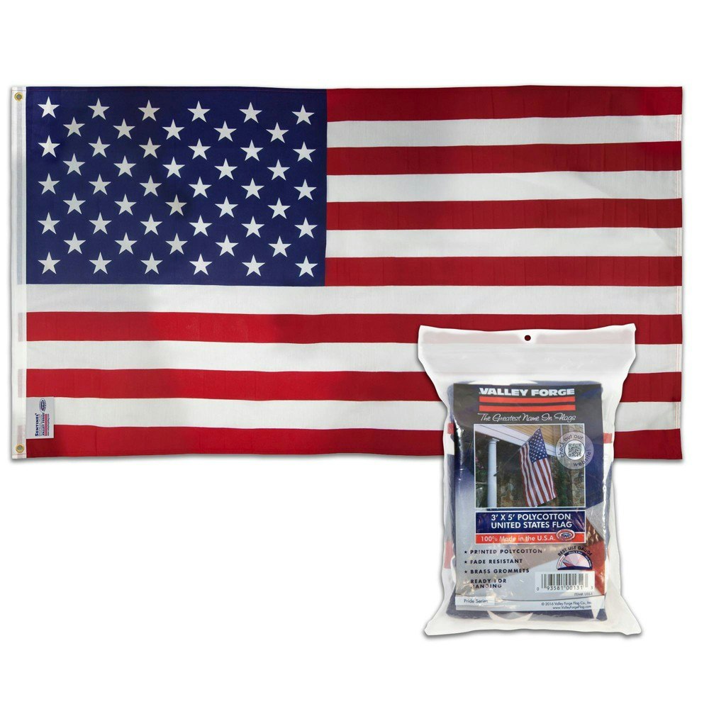 Valley Forge 60"x36" Polyester Flag: $9.99 Valley Forge 60"x36" Polyester Flag: $9.99