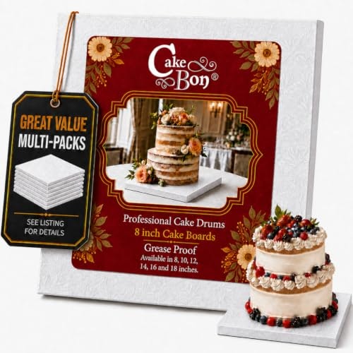 Cakebon 8-inch Square Cake Boards 3-Pack: $12.06 Cakebon 8-inch Square Cake Boards 3-Pack: $12.06