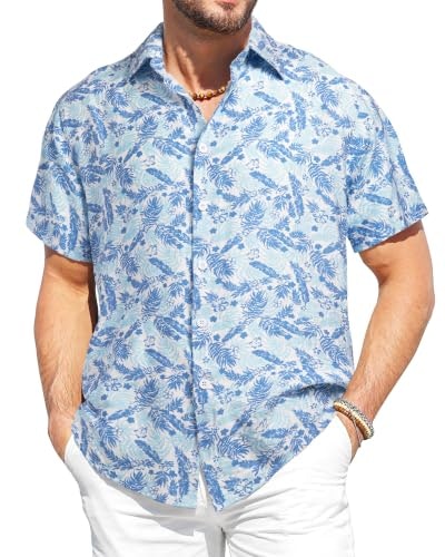 Bojin Men's Hawaiian Button Down Shirt: $14.98 Bojin Men's Hawaiian Button Down Shirt: $14.98