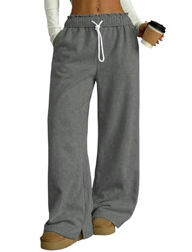 Zaful Women's Fleece Lined Wide Leg Sweatpants: $23.83 Zaful Women's Fleece Lined Wide Leg Sweatpants: $23.83