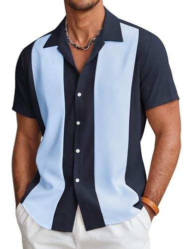Coofandy Men's Retro Short Sleeve Bowling Shirt: $23.46 Coofandy Men's Retro Short Sleeve Bowling Shirt: $23.46