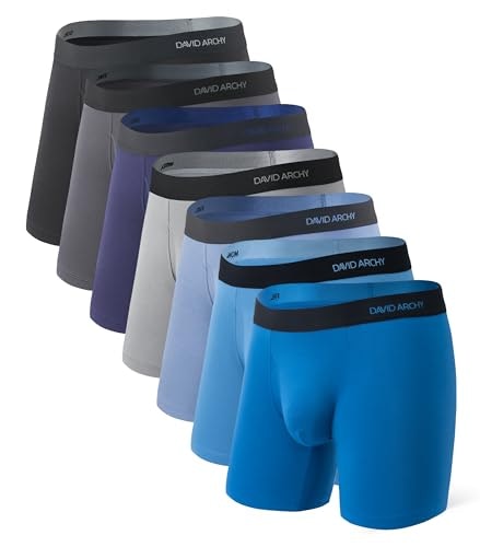 David Archy Men's Bamboo Boxer Briefs 7-Pack: $42.99 David Archy Men's Bamboo Boxer Briefs 7-Pack: $42.99