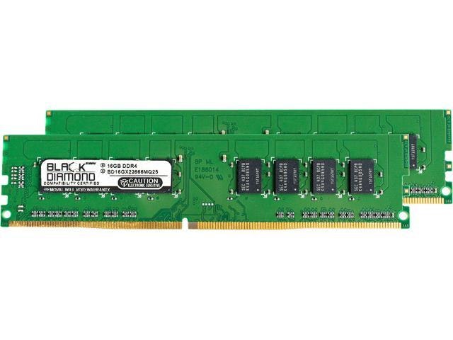 Black Diamond Memory 32GB (2 x 16GB) DDR4 2666MHz Desktop RAM: $258.99 Black Diamond Memory 32GB (2 x 16GB) DDR4 2666MHz Desktop RAM: $258.99