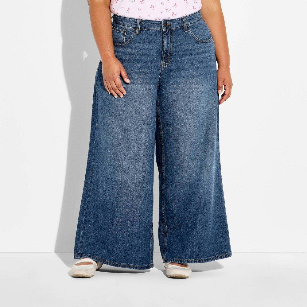 Wild Fable Women's Low-Rise Ultra Wide Leg Jeans: $35 Wild Fable Women's Low-Rise Ultra Wide Leg Jeans: $35