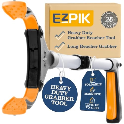 EZPIK 26-inch Foldable Grabber Reacher Tool: $20.36 EZPIK 26-inch Foldable Grabber Reacher Tool: $20.36