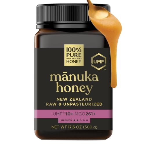 100% Pure New Zealand Manuka Honey UMF 10+ MGO 261+ 17.6-oz. Jar: $33.98 100% Pure New Zealand Manuka Honey UMF 10+ MGO 261+ 17.6-oz. Jar: $33.98