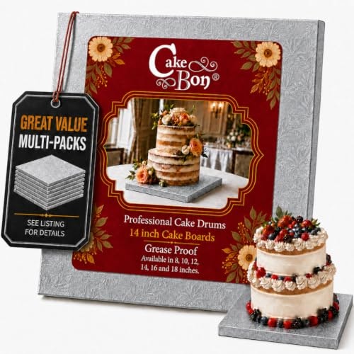 Cakebon 14-Inch Square Cake Board 1-Pack: $8.49 Cakebon 14-Inch Square Cake Board 1-Pack: $8.49