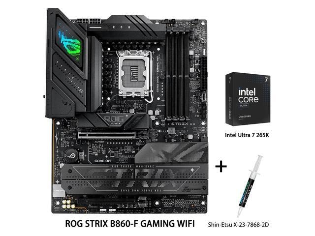Asus ROG Strix B860-F Gaming WiFi Motherboard and Intel Core Ultra 7 265K CPU Combo: $899.99 Asus ROG Strix B860-F Gaming WiFi Motherboard and Intel Core Ultra 7 265K CPU Combo: $899.99
