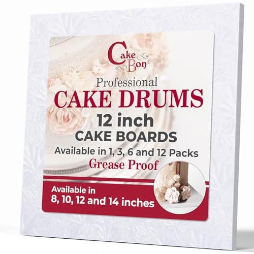 Cakebon 12-Inch Square Cake Drums 3-Pack: $17.09