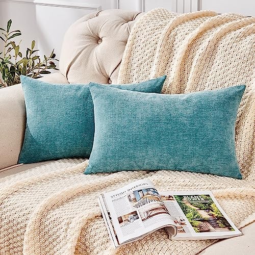 Gawamay 12"x20" Chenille Throw Pillow Covers 2-Pack: $13.59 Gawamay 12"x20" Chenille Throw Pillow Covers 2-Pack: $13.59