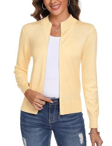 Totatuit Women's Long Sleeve Knit Zip-Up Sweater Jacket: $23.79 Totatuit Women's Long Sleeve Knit Zip-Up Sweater Jacket: $23.79