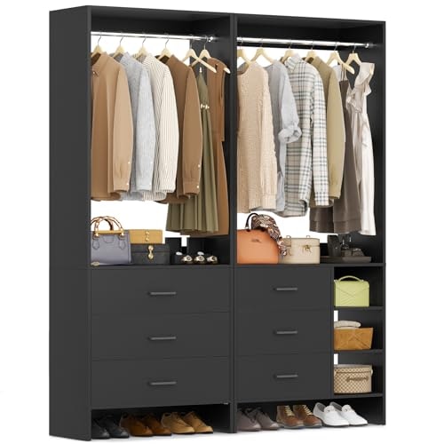 Aheaplus 4.5-Foot Closet System with 6 Drawers 2-Pack: $289.97 Aheaplus 4.5-Foot Closet System with 6 Drawers 2-Pack: $289.97