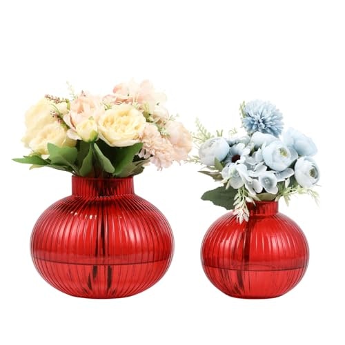 Yanwe1 Red Glass Flower Vase 2-Pack: $28.89 Yanwe1 Red Glass Flower Vase 2-Pack: $28.89