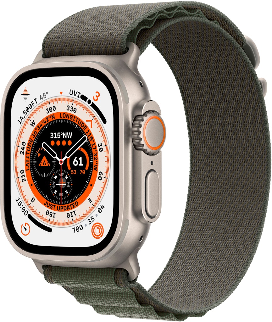 Apple Watch Ultra GPS + Cellular 49mm Titanium Case with Alpine Loop: $299.99 Apple Watch Ultra GPS + Cellular 49mm Titanium Case with Alpine Loop: $299.99