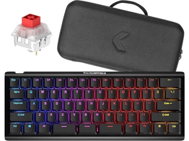 Kinesis TKO 60% Mechanical Keyboard with Red Switches: $148.77