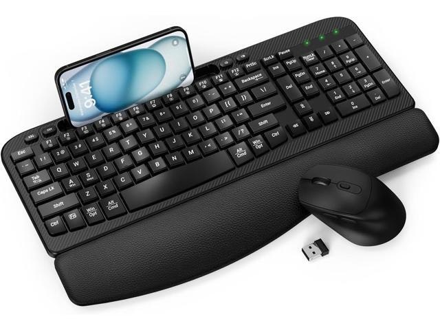 Wireless Ergonomic Keyboard and Mouse Combo: $83.77