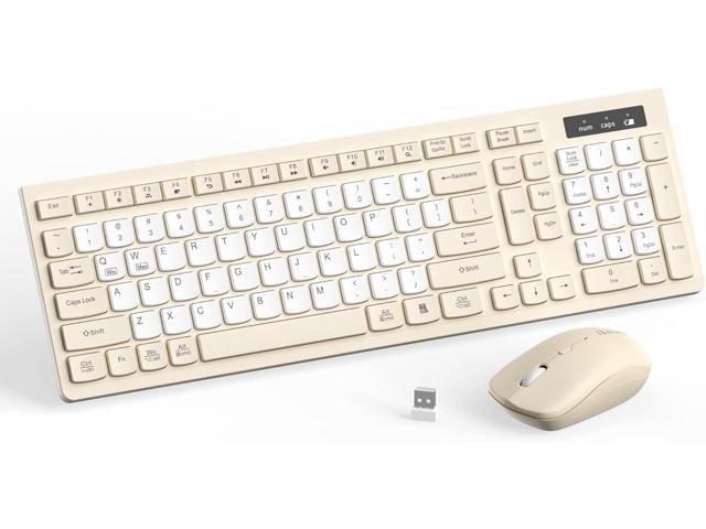 Silent Wireless Keyboard and Mouse Combo: $52.39