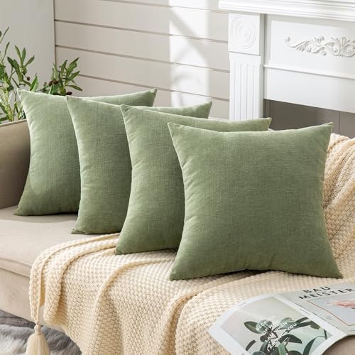 Gawamay 18"x18" Square Chenille Throw Pillow Covers 4-Pack: $24.64 Gawamay 18"x18" Square Chenille Throw Pillow Covers 4-Pack: $24.64
