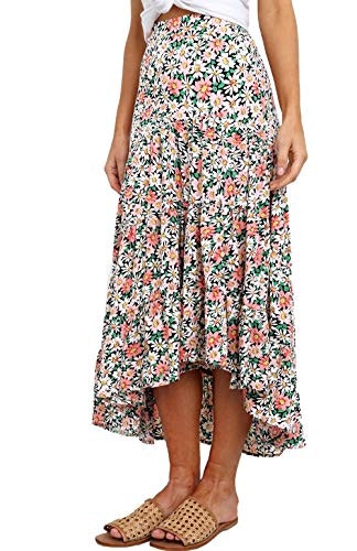 Prettygarden Women's Bohemian High-Low Floral Skirt: $17.99 Prettygarden Women's Bohemian High-Low Floral Skirt: $17.99