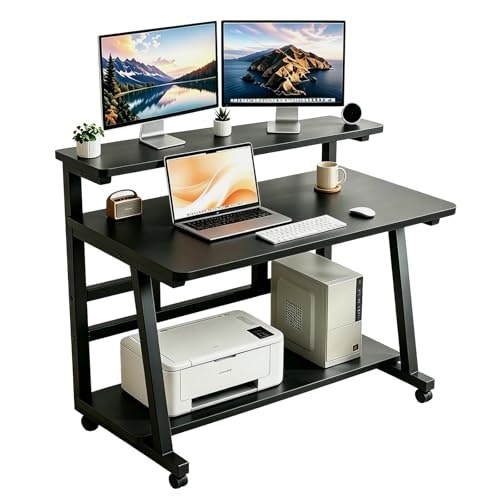 HDOFM 39.4-Inch Compact Rolling Computer Desk: $101.99