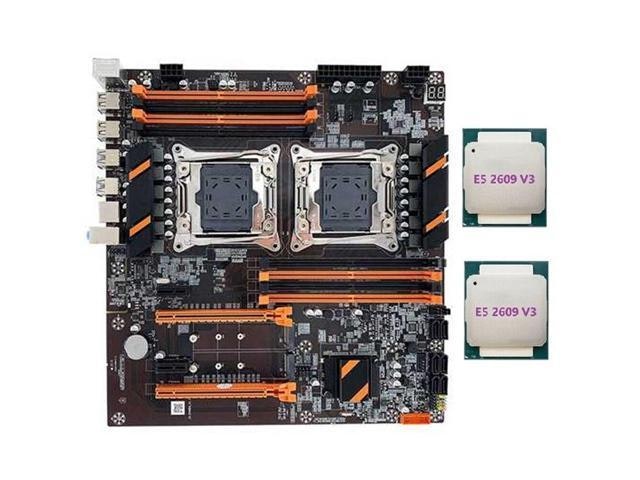 X99 Dual LGA2011-3 Desktop Motherboard with 2 Intel Xeon E5 2609 v3 CPUs: $294.85 X99 Dual LGA2011-3 Desktop Motherboard with 2 Intel Xeon E5 2609 v3 CPUs: $294.85